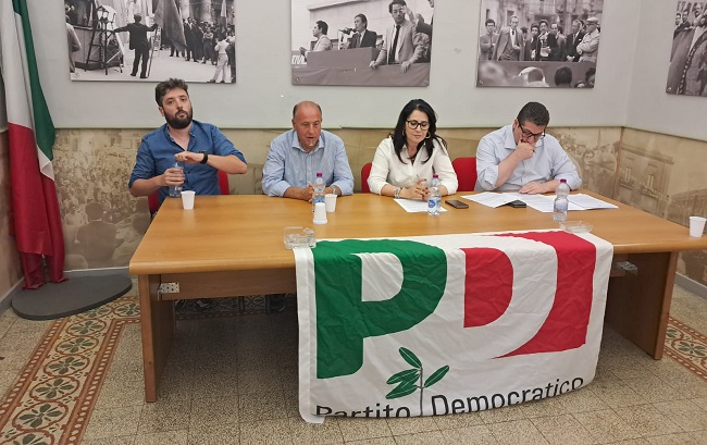 Conferenza stampa del Pd di Enna