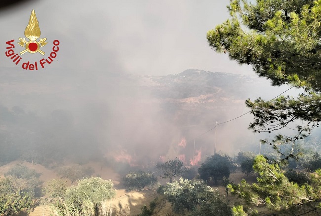 Incendio Montagna Gebbia