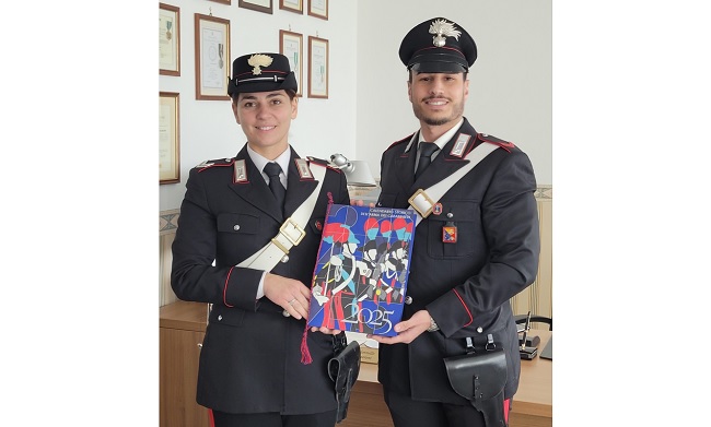 calendario storico 2025 dell’Arma dei Carabinieri