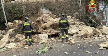 smottamento in Via Pergusa a Enna